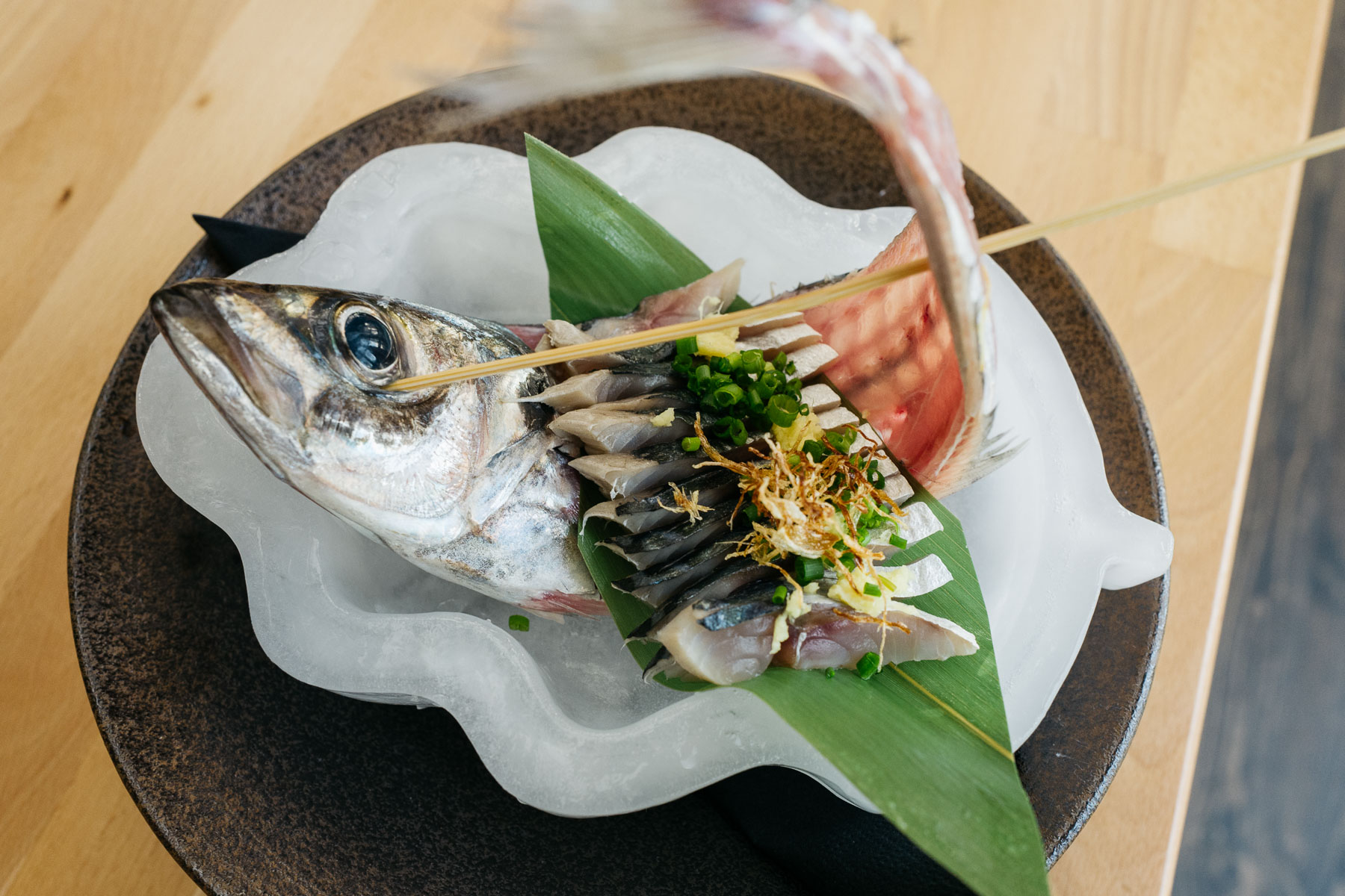 saba sashimi (sashimi makrela)